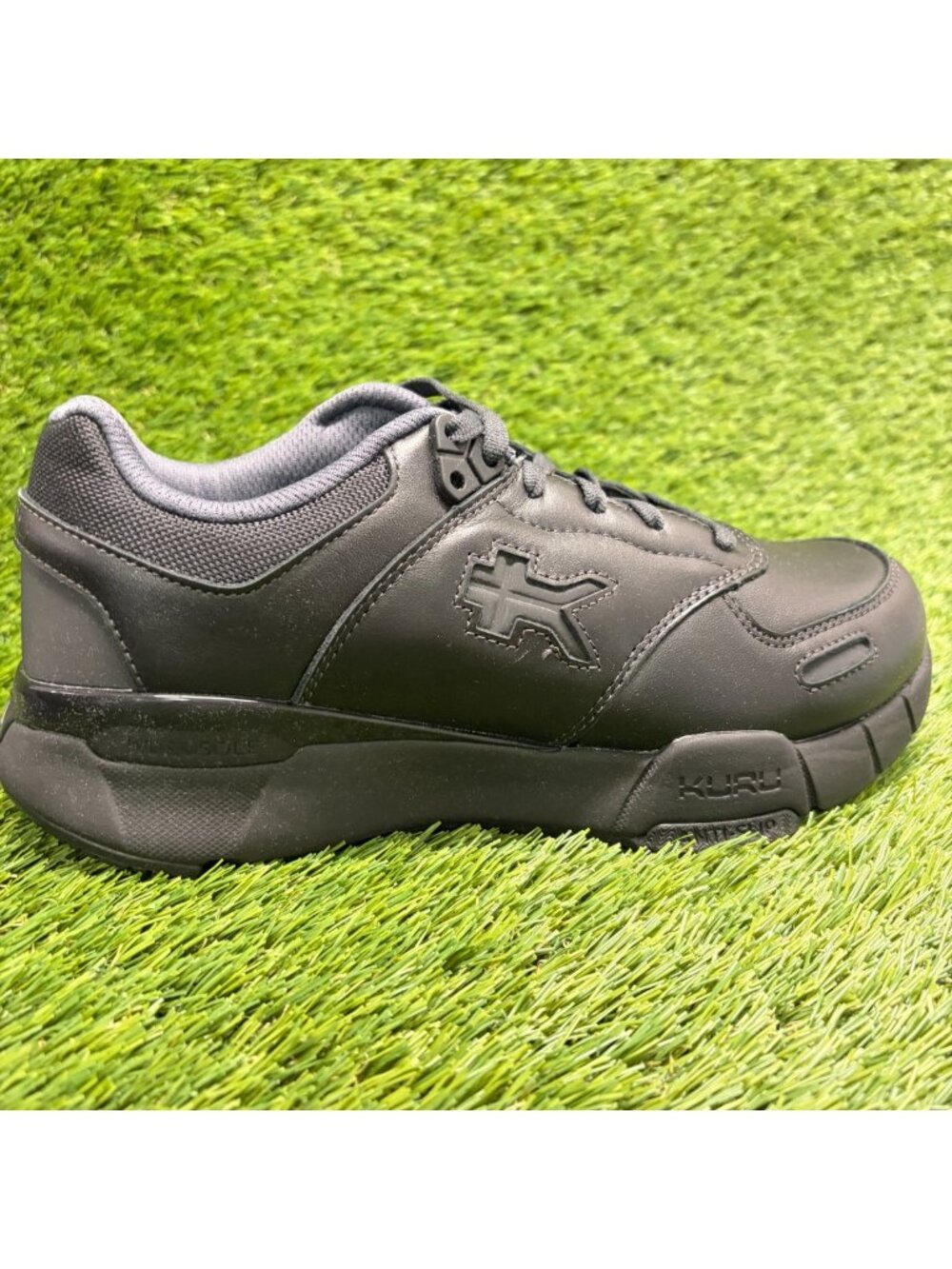 Kuru Kinetic 2.0 Womens Size 8.5D Black Athletic Leather Walking Shoes Sneakers